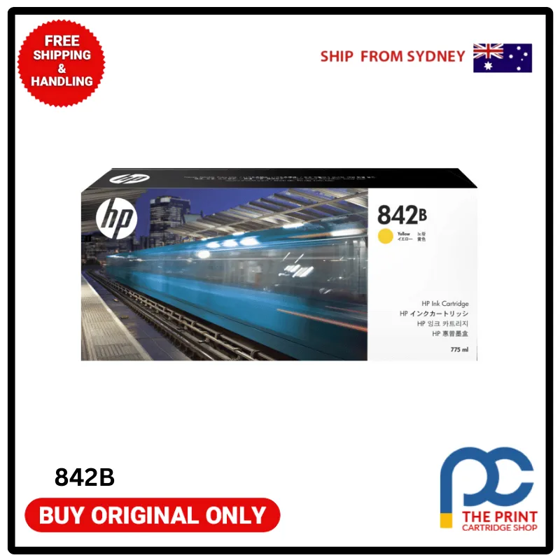 Original HP 842B C1Q52A Yellow Ink For PageWide XL 8000