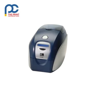 Zebra P120i dual-sided ID card printer with 300 DPI color printing for employee badges and membership cards