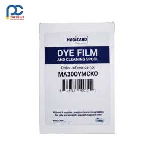 Magicard MA300YMCKO YMCKO color ribbon with 300-print capacity for Enduro, Rio Pro, and Pronto ID card printers.