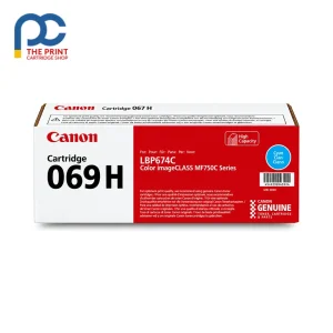 The Print Cartridge Shop for Printers and Cartridges in Australia 71 Genuine Canon CART069HC Cyan High Capacity Toner Cartridge 5,500 Pages on a white background