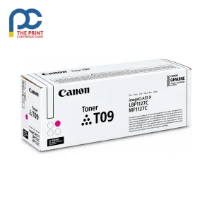 The Print Cartridge Shop for Printers and Cartridges in Australia 72 Genuine Canon T09 Magenta Toner Cartridge (3018C005AA) 5,900 Page Yield on a white background