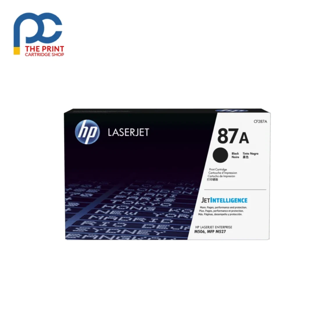HP 87A 5 Pack – Genuine HP 87A CF287A Black Toner Cartridge – 9,000 Pages – 5 Pack