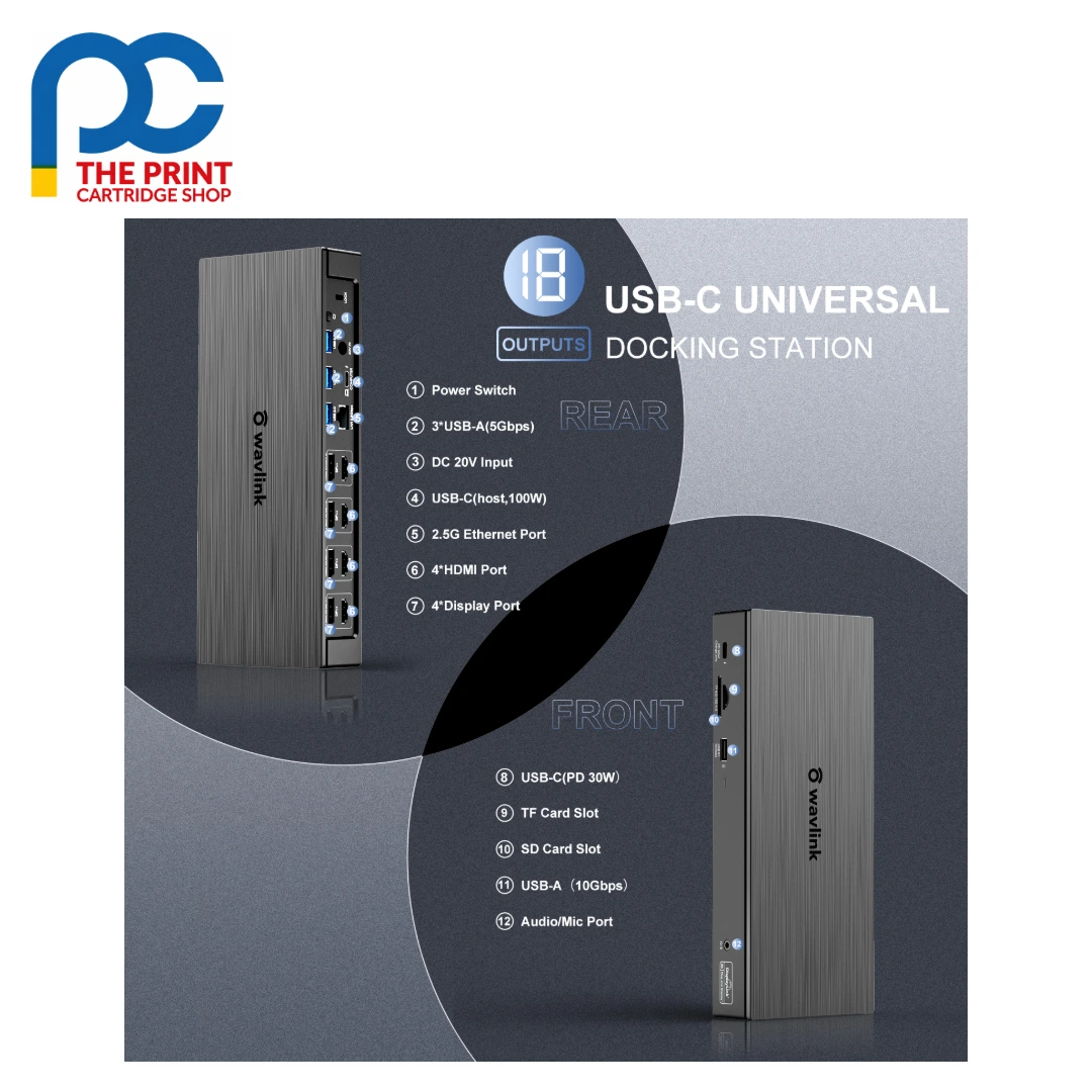 Wavlink UG69PD8 Pro USB-C quad display docking station - photo 4