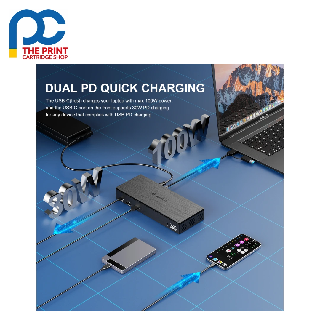 Wavlink UG69PD8 Pro USB-C quad display docking station - photo 6