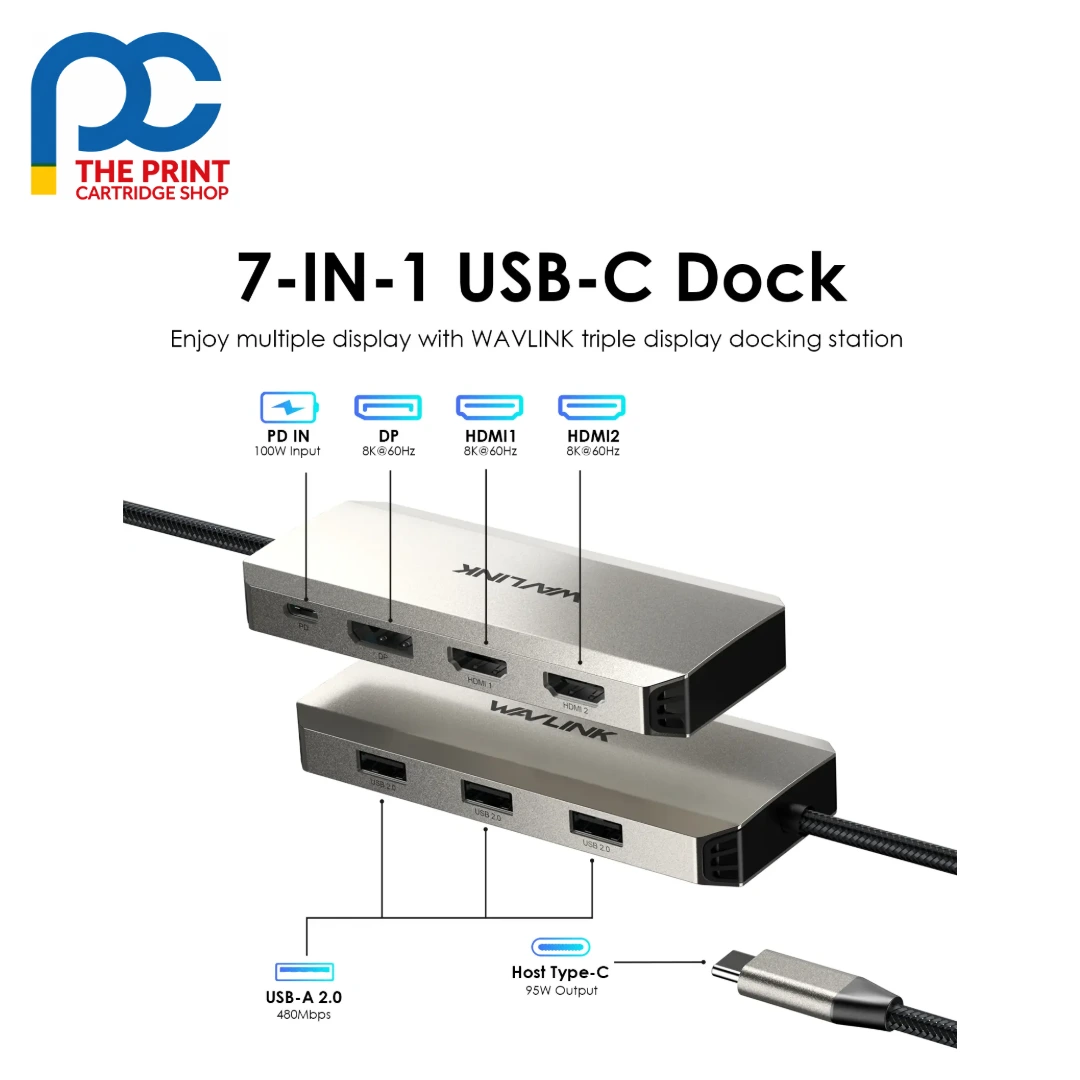 Wavlink UMD308 USB-C triple display dock - photo 3